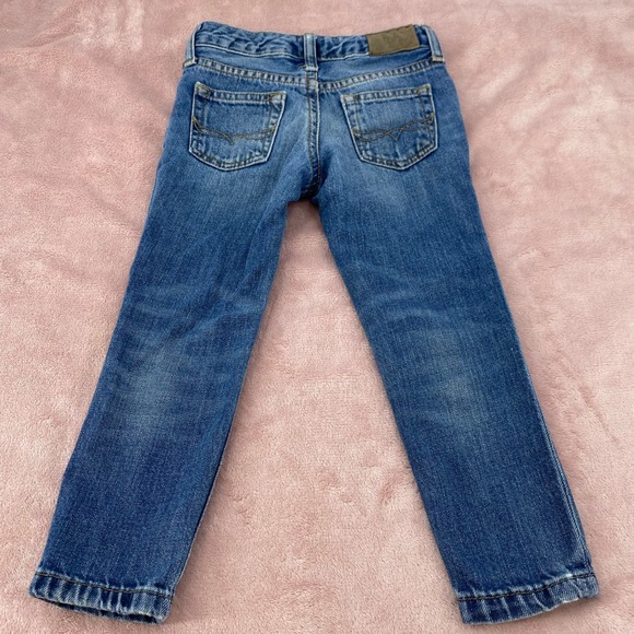 Polo Ralph Lauren Jeans Girls 3T Astor Slim Boyfriend Blue Jeans Logo Print - Picture 3 of 10